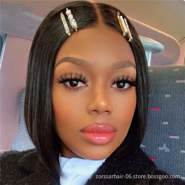 Cheap Price Short Bob Human Hair Brazilian Hair Wig,4x4 Closure Short Bob Wigs for Black Wig,8inch-14inch Wholesale Mink Women